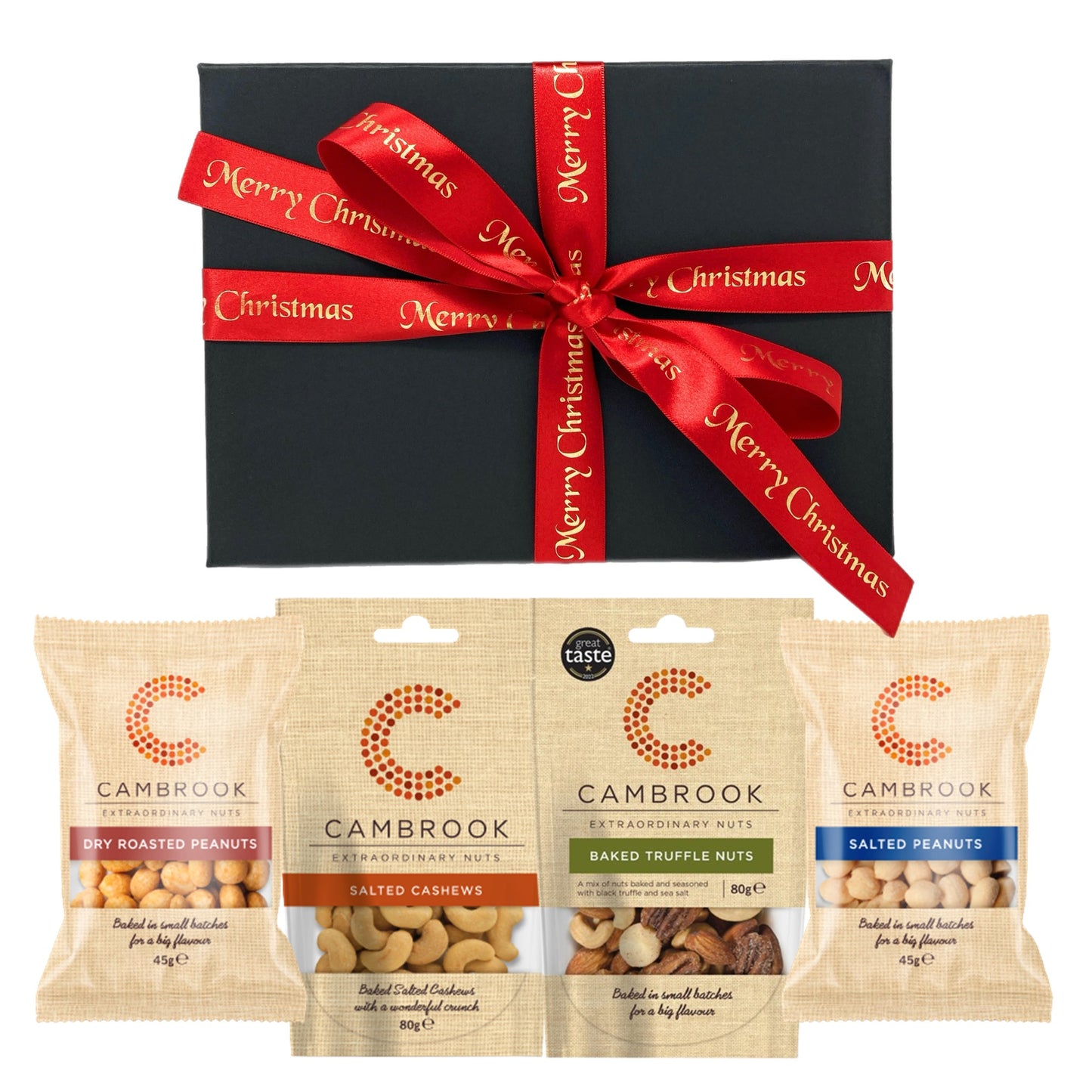 Luxury Baked Truffle & Salted Nuts Hamper, Almonds, Macadamias, Pecans, Cashews, Peanuts